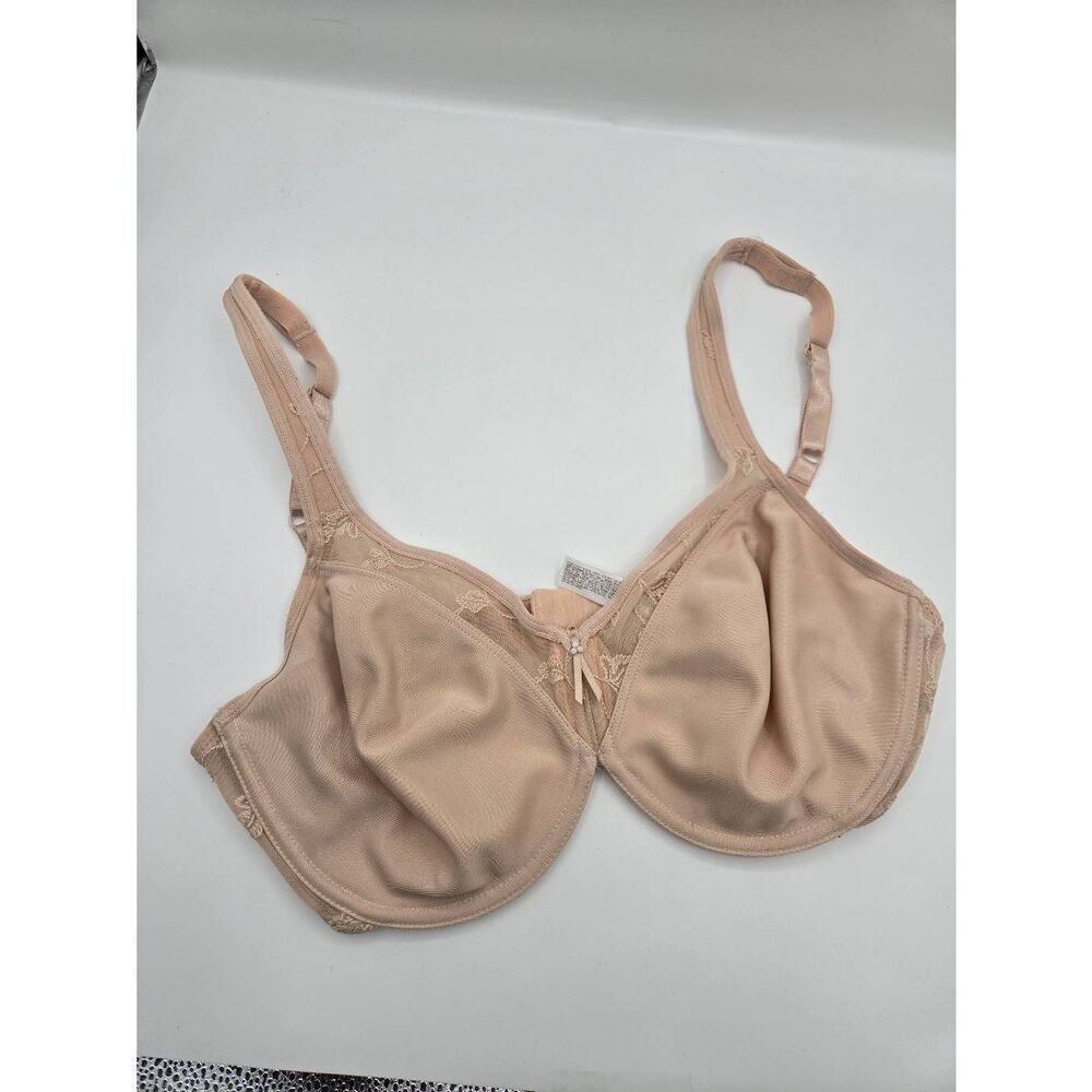 Wacoal Sleek and Subtle Bra Size 36D 857138 Beige Nude Underwire